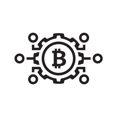 Bitcoin simgesi mekaniği.