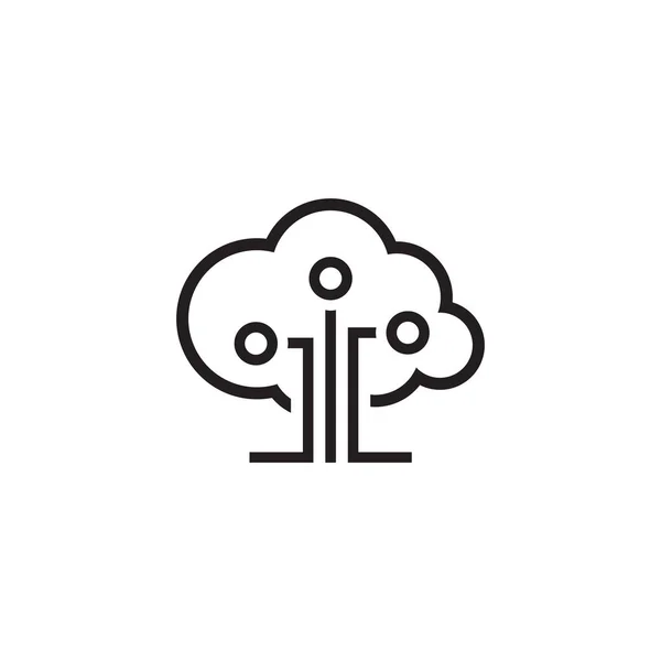 Icône Cloud Technology . — Image vectorielle