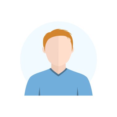 Düz stil karakter Avatar simge