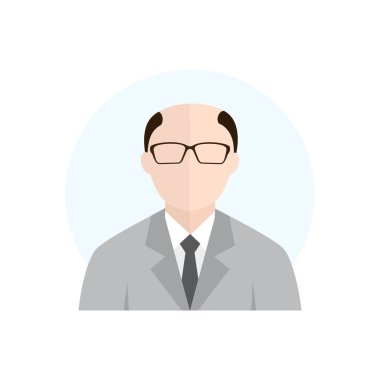 Düz stil karakter Avatar simge