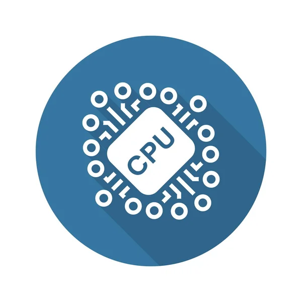 Icône minière CPU crypto-monnaie . — Image vectorielle