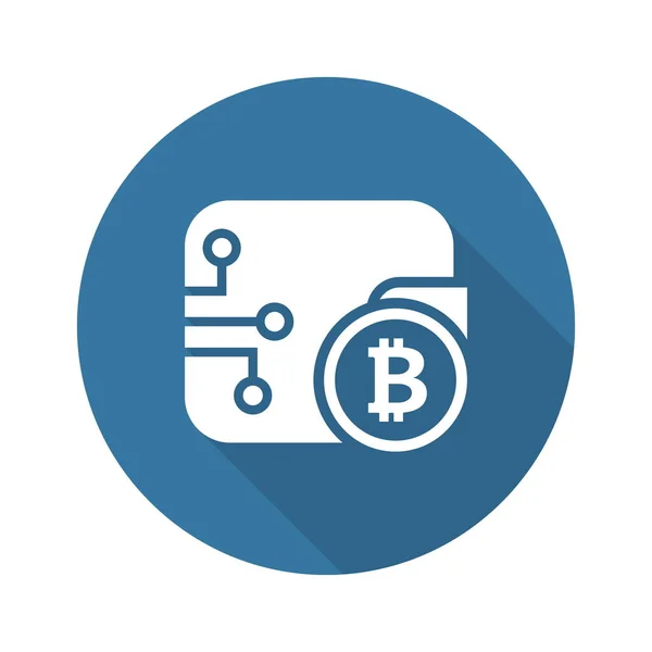 Bitcoin Wallet Icône . — Image vectorielle