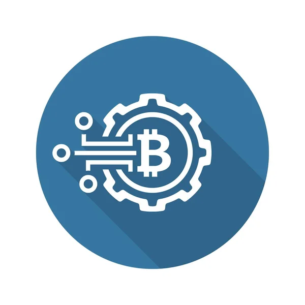Crypto technologie pictogram. — Stockvector