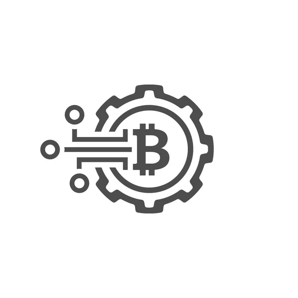 Crypto technologie pictogram. — Stockvector