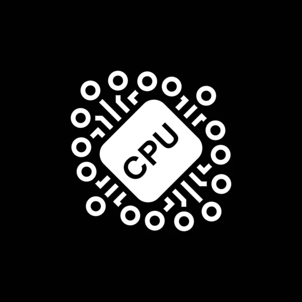 Icona di estrazione CPU criptovaluta . — Vettoriale Stock