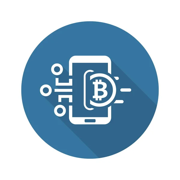 Bitcoin Wallet Icône . — Image vectorielle