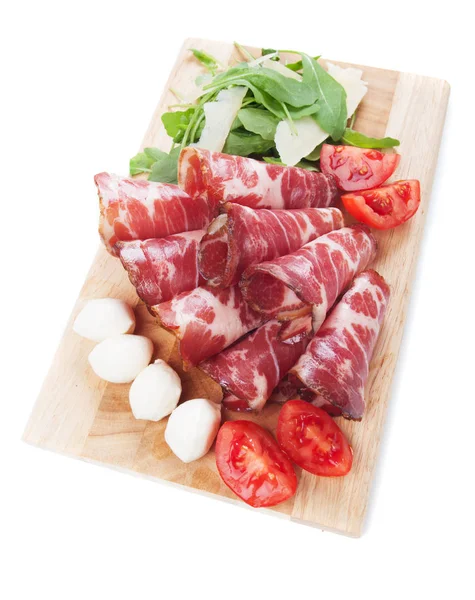 Włoski capicola, mięso wędliny wieprzowe — Zdjęcie stockowe