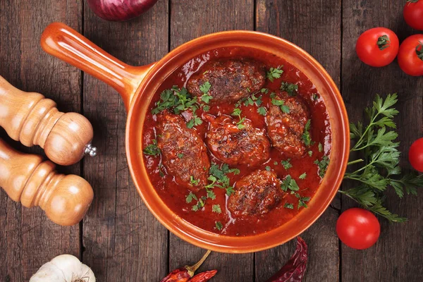 Polpette Kofta in salsa di pomodoro — Foto Stock