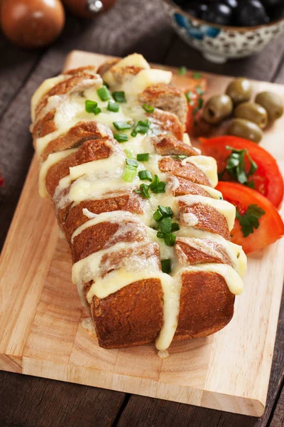 Хлеб с сыром — стоковое фото