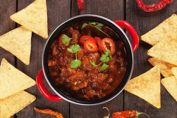 Meksykańskie chili con carne — Zdjęcie stockowe