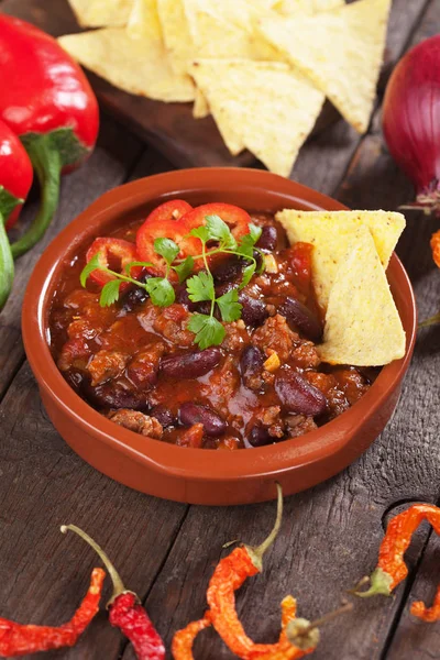 Meksykańskie chili con carne — Zdjęcie stockowe