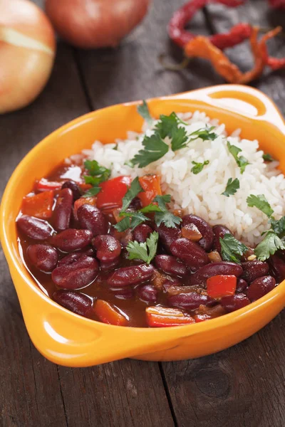 Arroz e Feijão — Fotografia de Stock