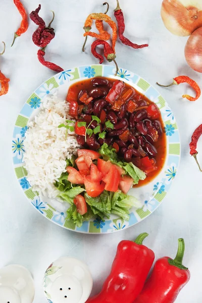 Rice and beans — Stock Photo, Image