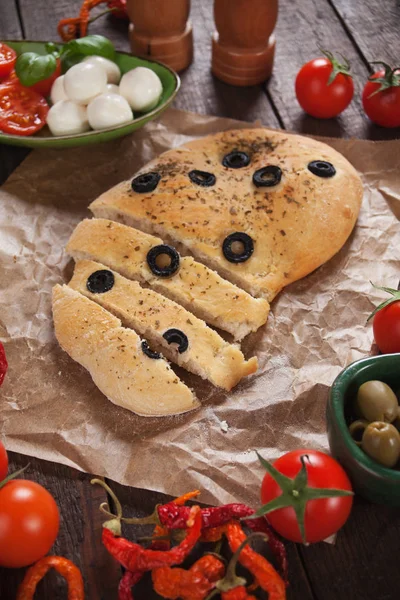 이탈리아 focaccia 빵 — 스톡 사진