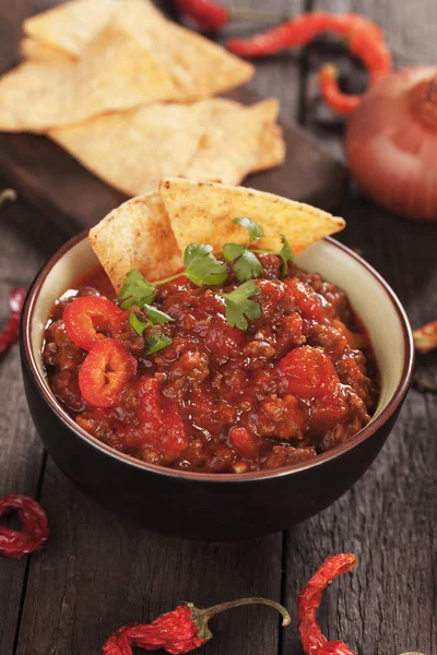 Meksykańskie chili con carne — Zdjęcie stockowe