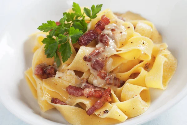 Italiaanse pasta carbonara — Stockfoto