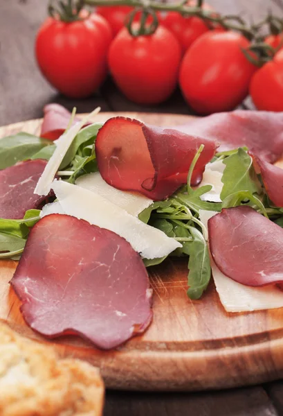 Olasz bresaola pácolt hús — Stock Fotó