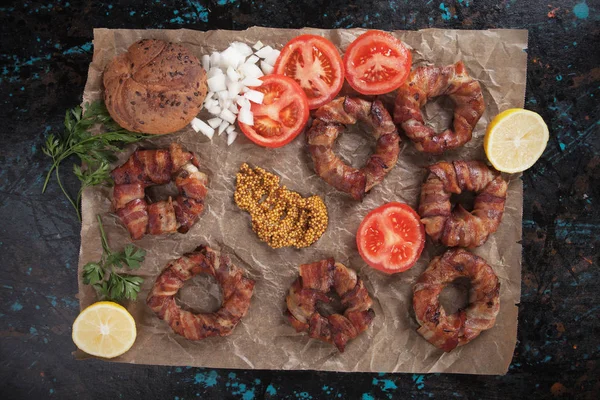 Pastırma soğan halkası