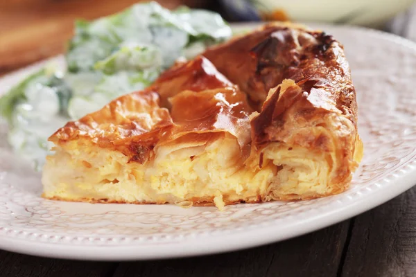 Phyllo pastry cheese pie — Stock Photo, Image