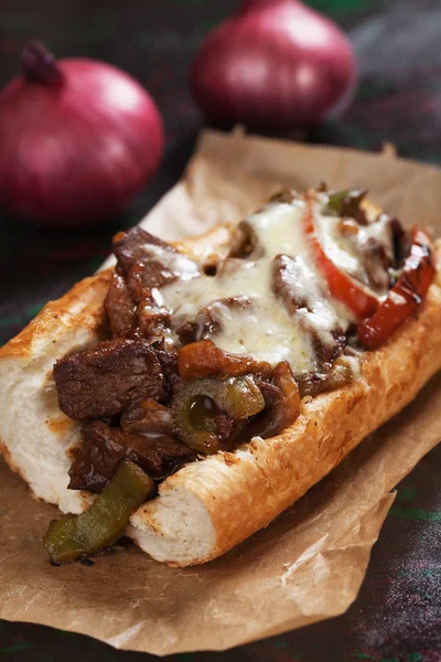 Sandwich steak fromage philly — Photo