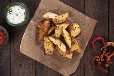 Baharatlı kızarmış patates