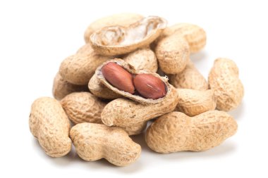 kavrulmuş fıstık beyaz izole