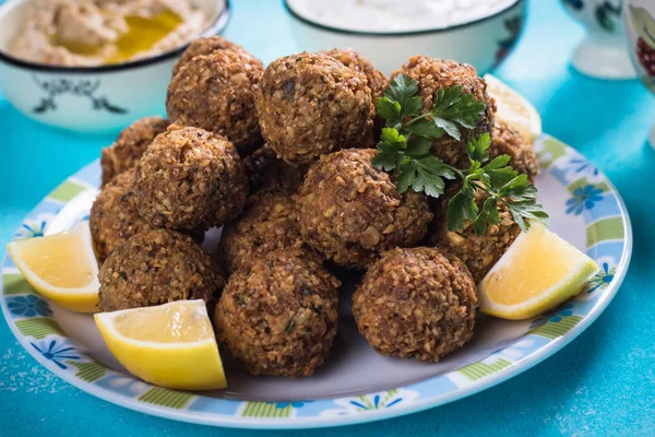 Falafel, fried chickpea balls — Stock Photo, Image