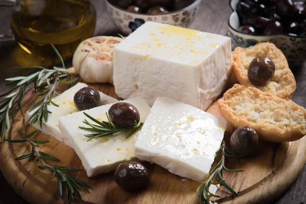 Greek feta cheese — Stock Photo, Image