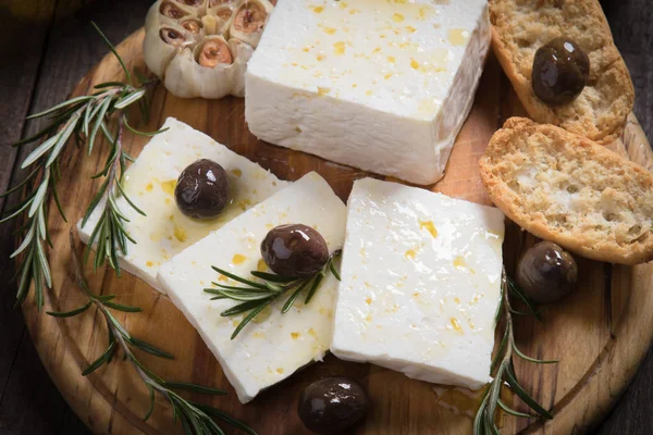 Greek feta cheese — Stock Photo, Image