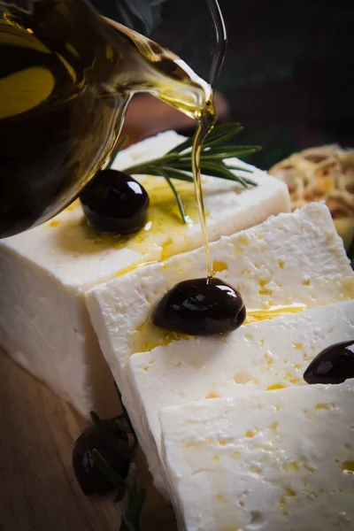 Formaggio feta greco — Foto Stock