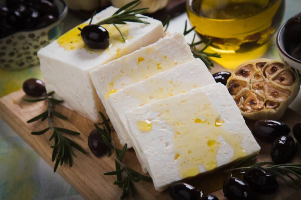 Řecký sýr feta sýr — Stock fotografie