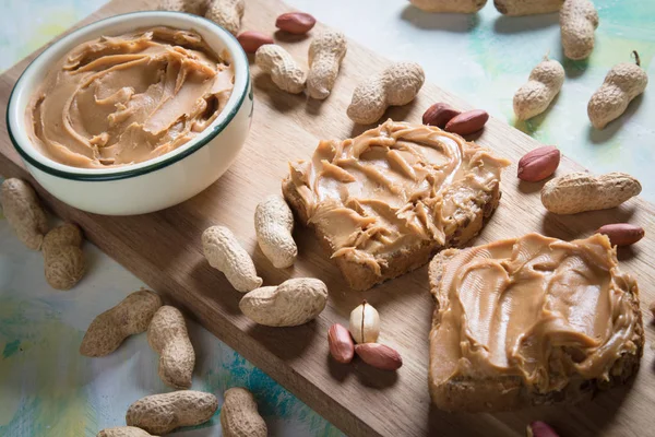 Tartinade au beurre d'arachide — Photo