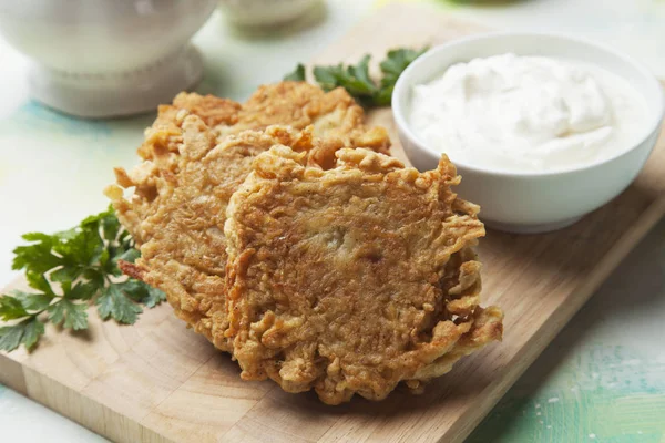 Hasch braun, Kartoffelpuffer — Stockfoto