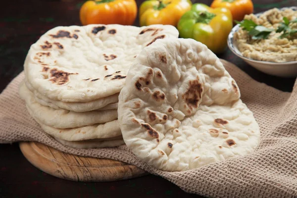 Pan casero de pita — Foto de Stock