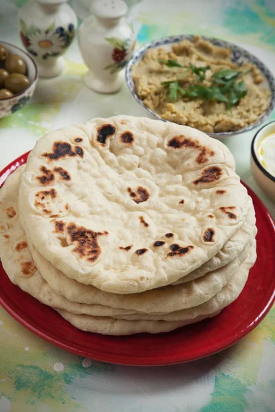 Huisgemaakte Turkse flatbread — Stockfoto