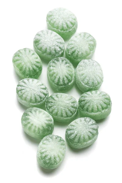 Hard Candy Sweets Shot White Background — Stok Foto