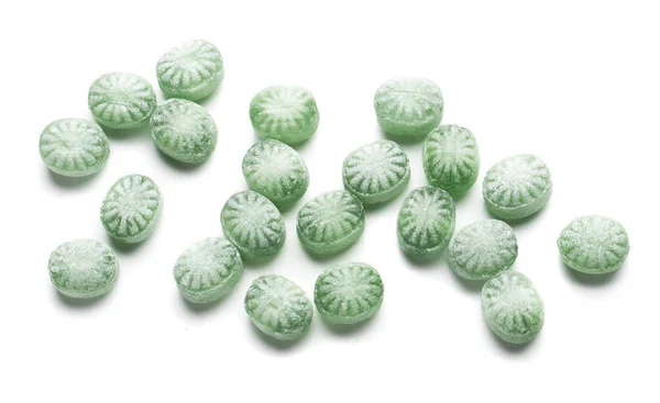 Hard Candy Sweets Shot White Background — Stock Photo, Image