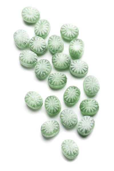 Hard Candy Sweets Shot White Background — Stock Photo, Image