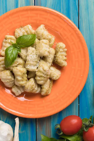 Gnocchi di patata, tészta olasz burgonya — Stock Fotó