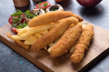 Patates cipsli tavuk kızartması