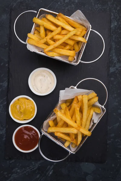 Papas fritas caseras — Foto de Stock