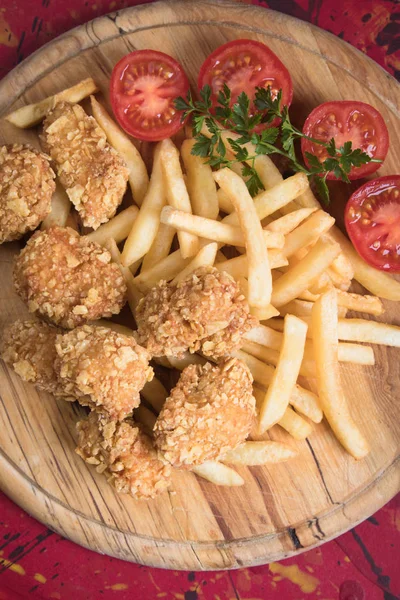 Frittierte Chicken Nuggets — Stockfoto