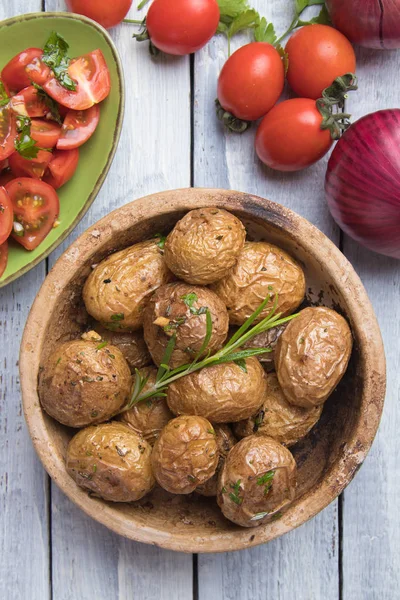 Hemlagad rostad potatis — Stockfoto