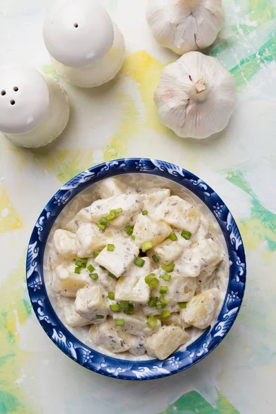 Insalata di patate con salsa di maionese — Foto Stock