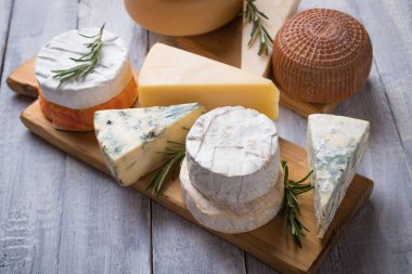 Yıllanmış peynir yuvarlak ve dilimler