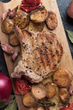 Mükemmel domuz fileto pirzola biftek