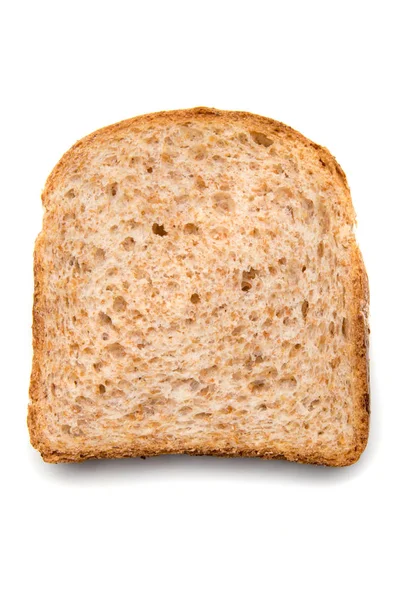 Slice of bread with spread on top — Stock Photo, Image