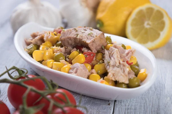 Salada de atum com legumes — Fotografia de Stock