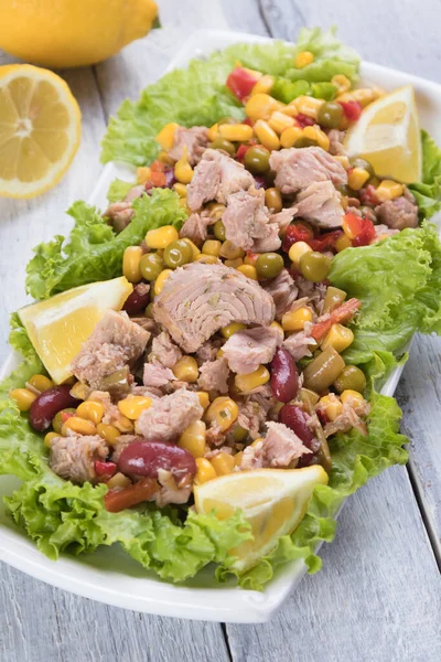 Ensalada de atún con verduras —  Fotos de Stock