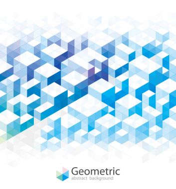 Geometrik mavi arka planlar. 